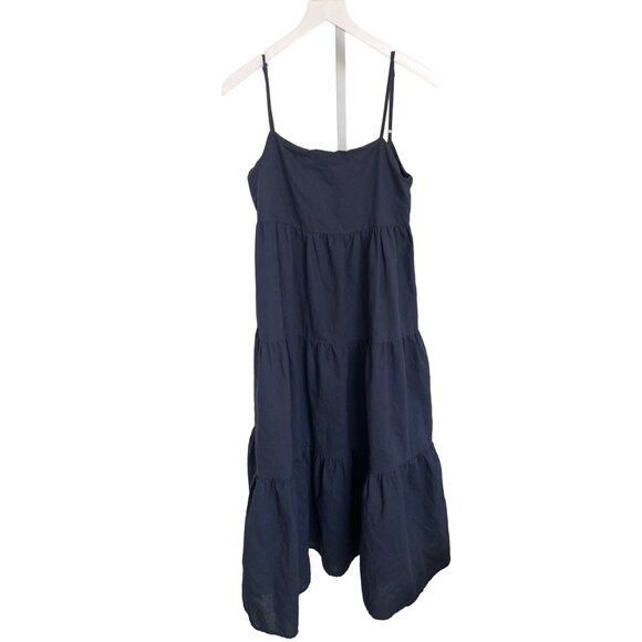 Charlie Holiday Navy Tiered Maxi Dress Cover-Up - Picture 2 of 4